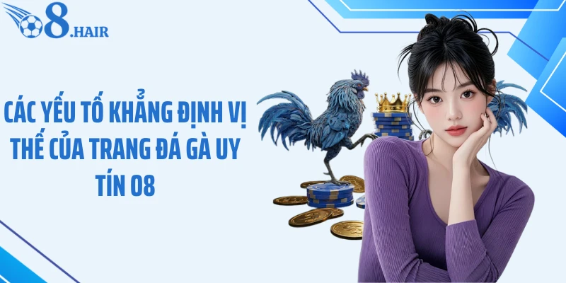 Các yếu tố khẳng định vị thế của trang đá gà uy tín O8